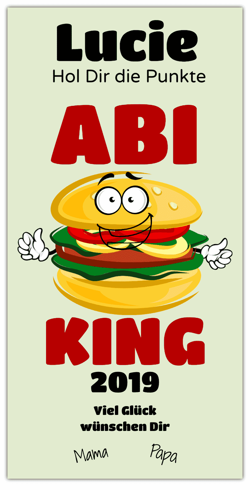 Abibanner "ABI-KING" - inkl. Saum und Ösen alle 50cm — Foto Nr. 2
