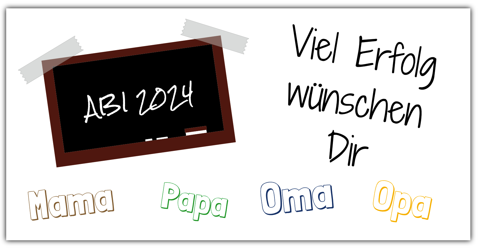 ABI Banner - Motiv 2 - Montagefertig inkl. Saum und Ösen alle 50cm — Foto Nr. 2