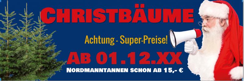 Christbaumbanner - 300x100cm Werbung Weihnachtsbaum — Foto Nr. 2