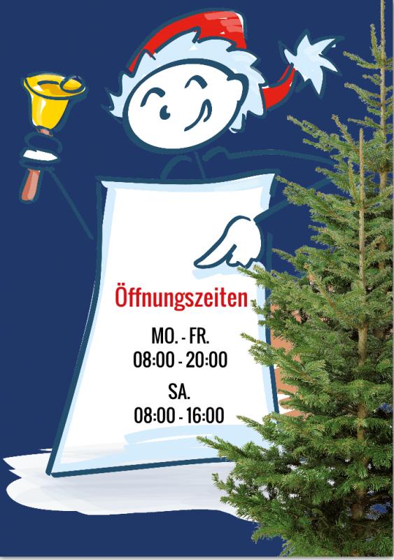 Christbaumverkauf - Öffnungszeiten DIN A1 und DIN A0 — Foto Nr. 2