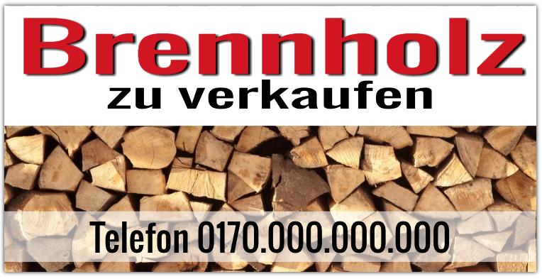 Brennholzbanner verschiedene Motive - Montagefertig — Foto Nr. 2