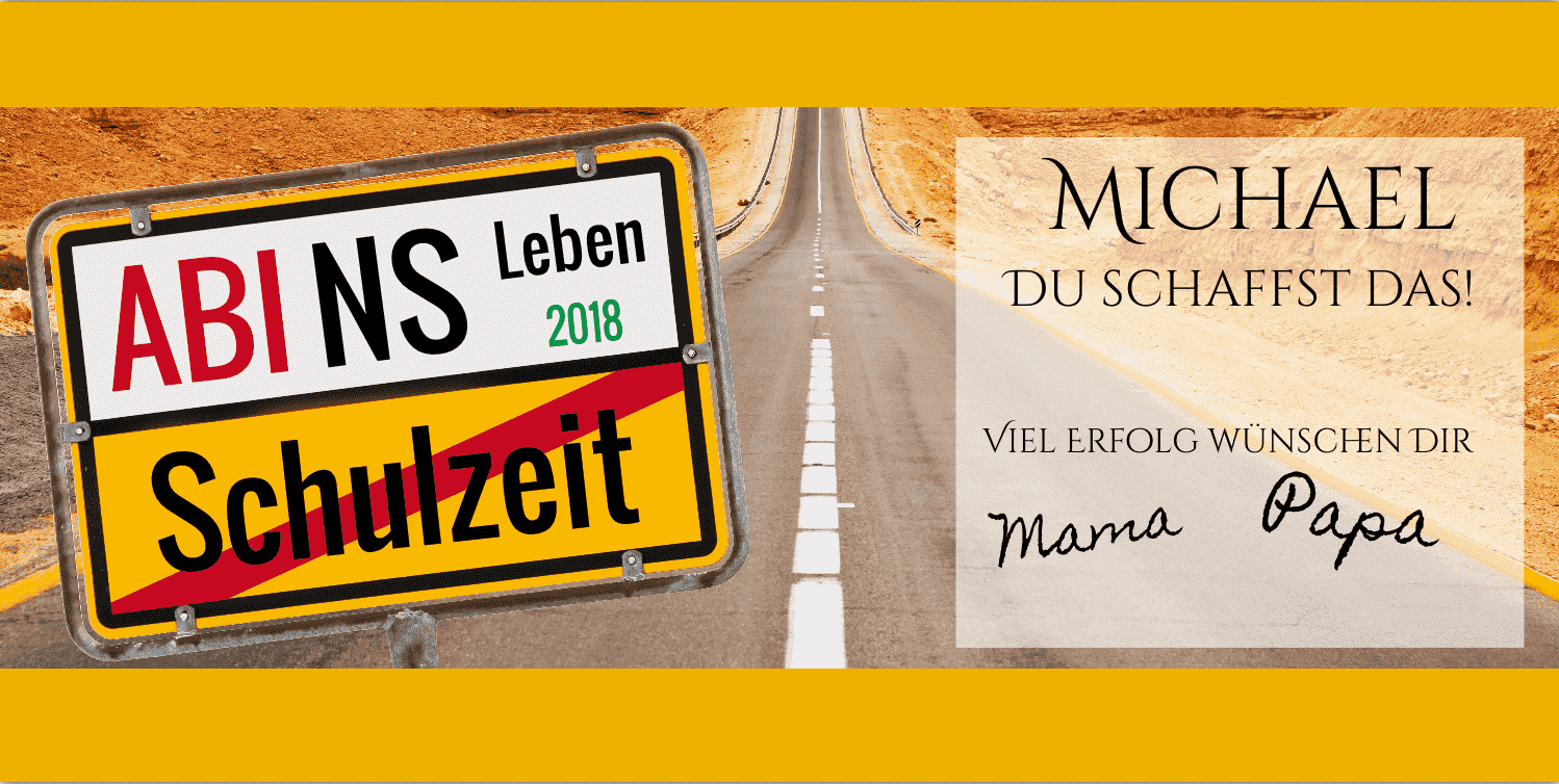 ABI-Transparent - ABI-Banner ab 39 € inkl. Saum und Ösen alle 50cm