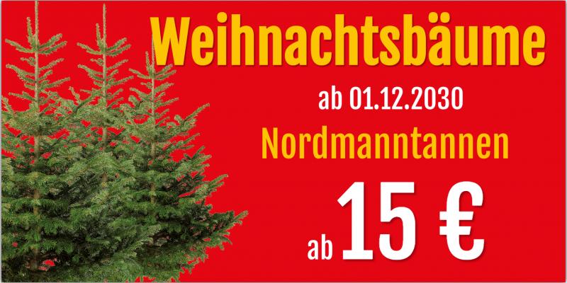 Christbaumverkauf - Werbebanner verschiedene Größen — Foto Nr. 2