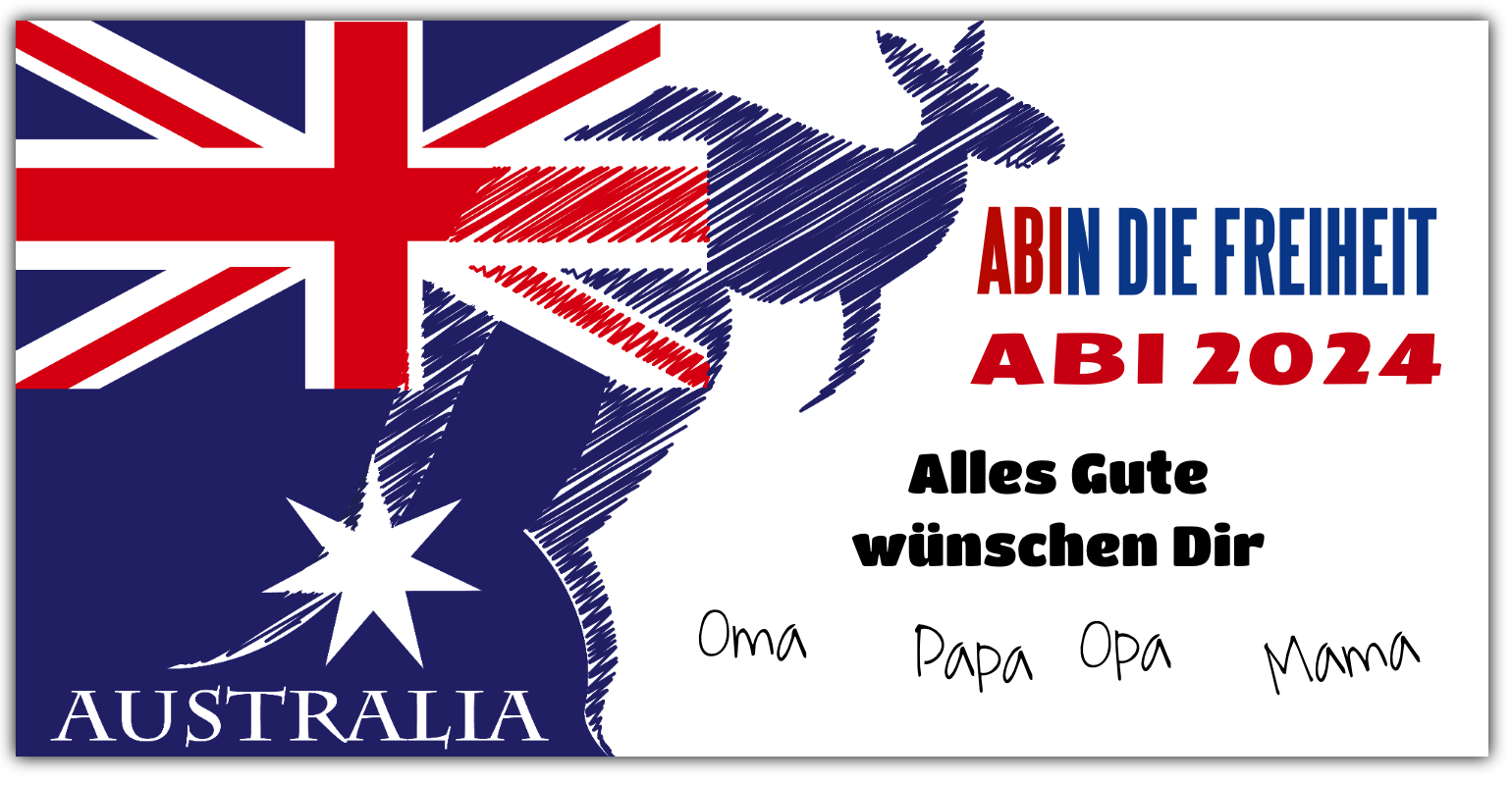 ABI-Plakat - Plakat zum ABI inkl. Saum und Ösen alle 50cm — Foto Nr. 2
