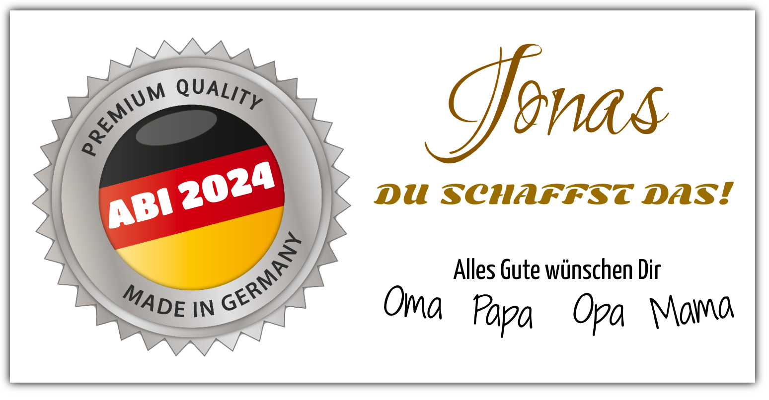 ABI-Banner | Abi Plakate zum Komplettpreis