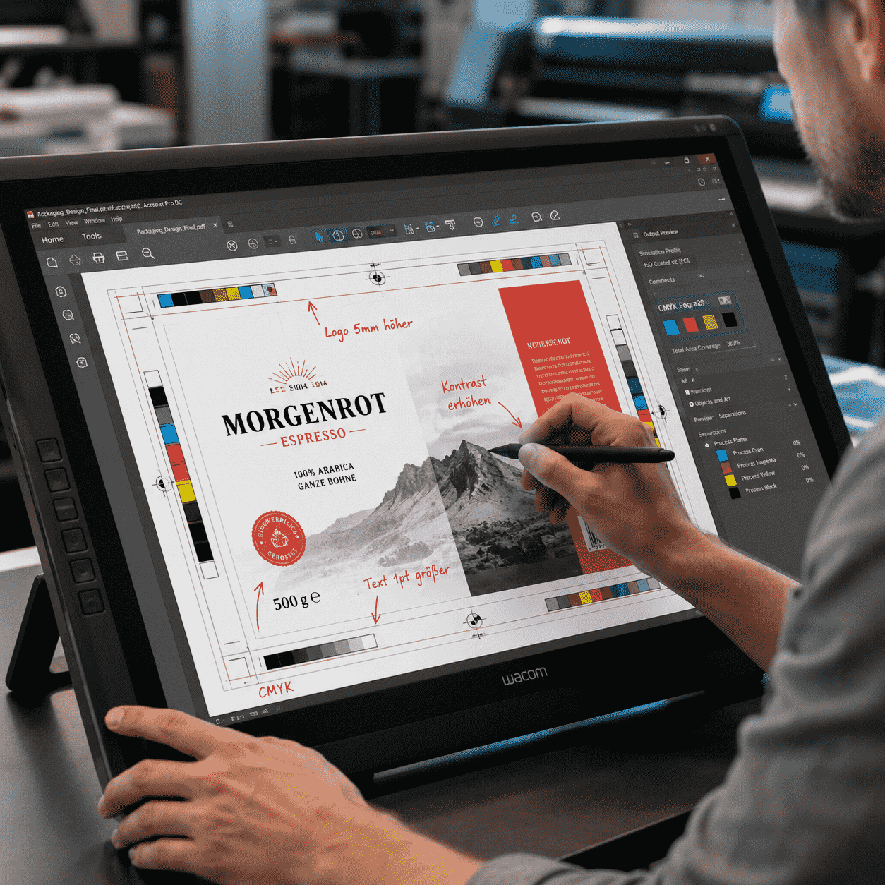 Grafikanpassung - Korrektur von Druckdateien